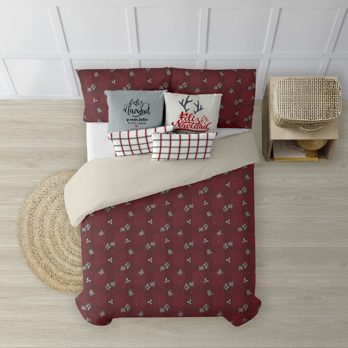 8434563200614 - Nordischer Bezug Red Christmas 1 Mehrfarbig Polyester 140 x 200 cm