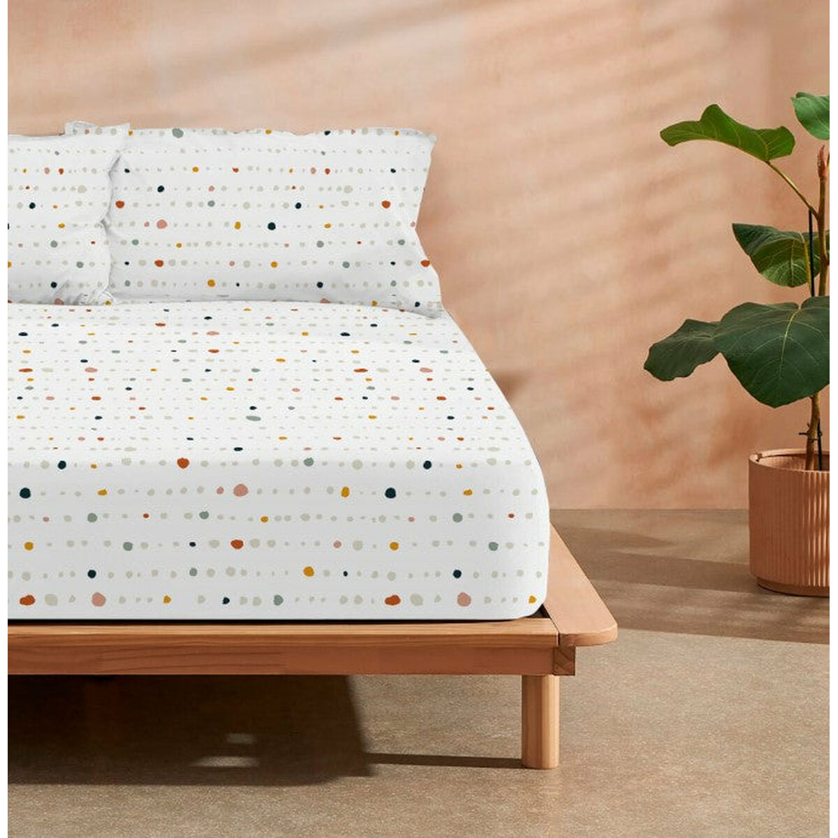 8434563806502 - Fitted bottom sheet Sahara Multicolour Double