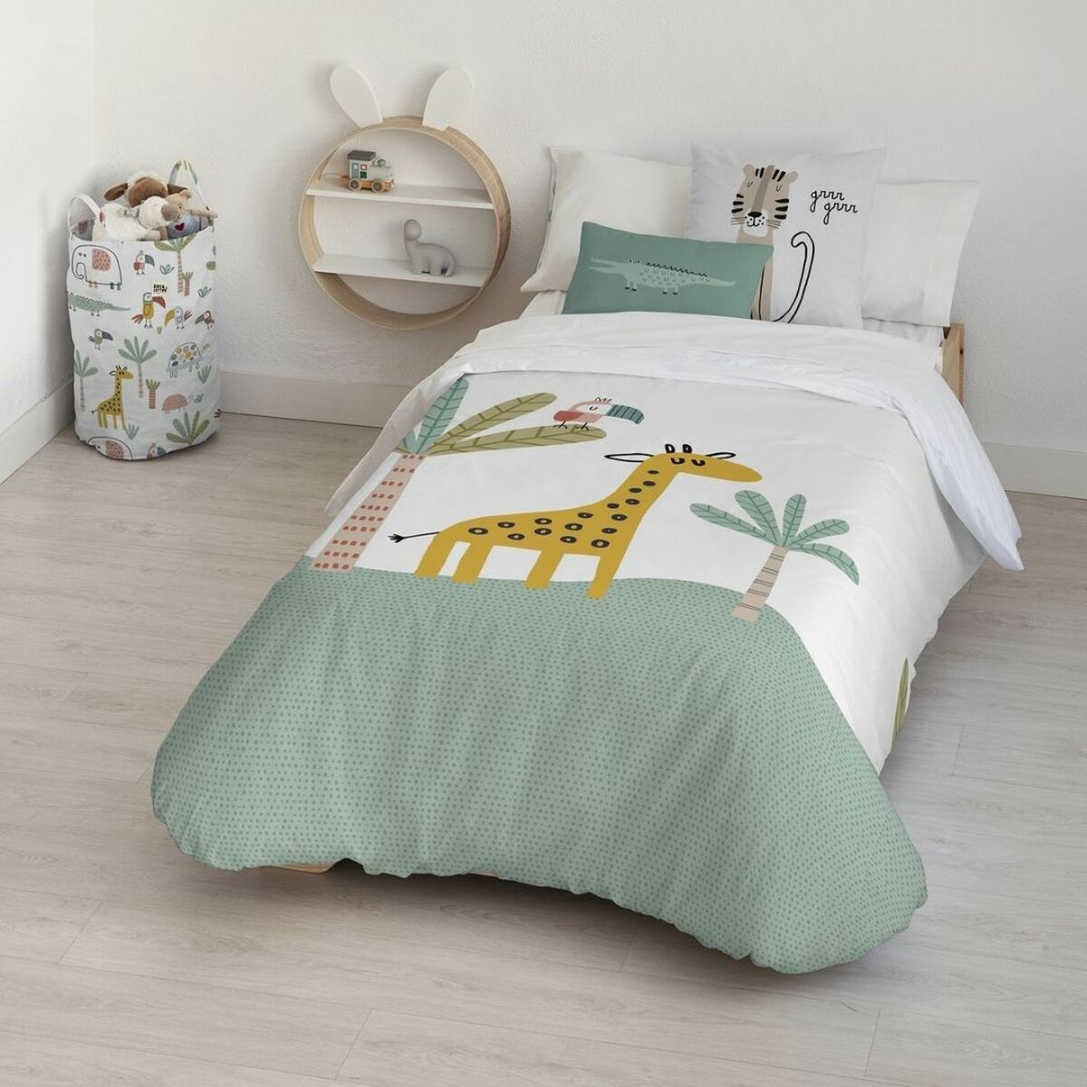 8434563883749 - Bettwäscheset Kids& Cotton Jeddah Big Mint 155 x 220 cm