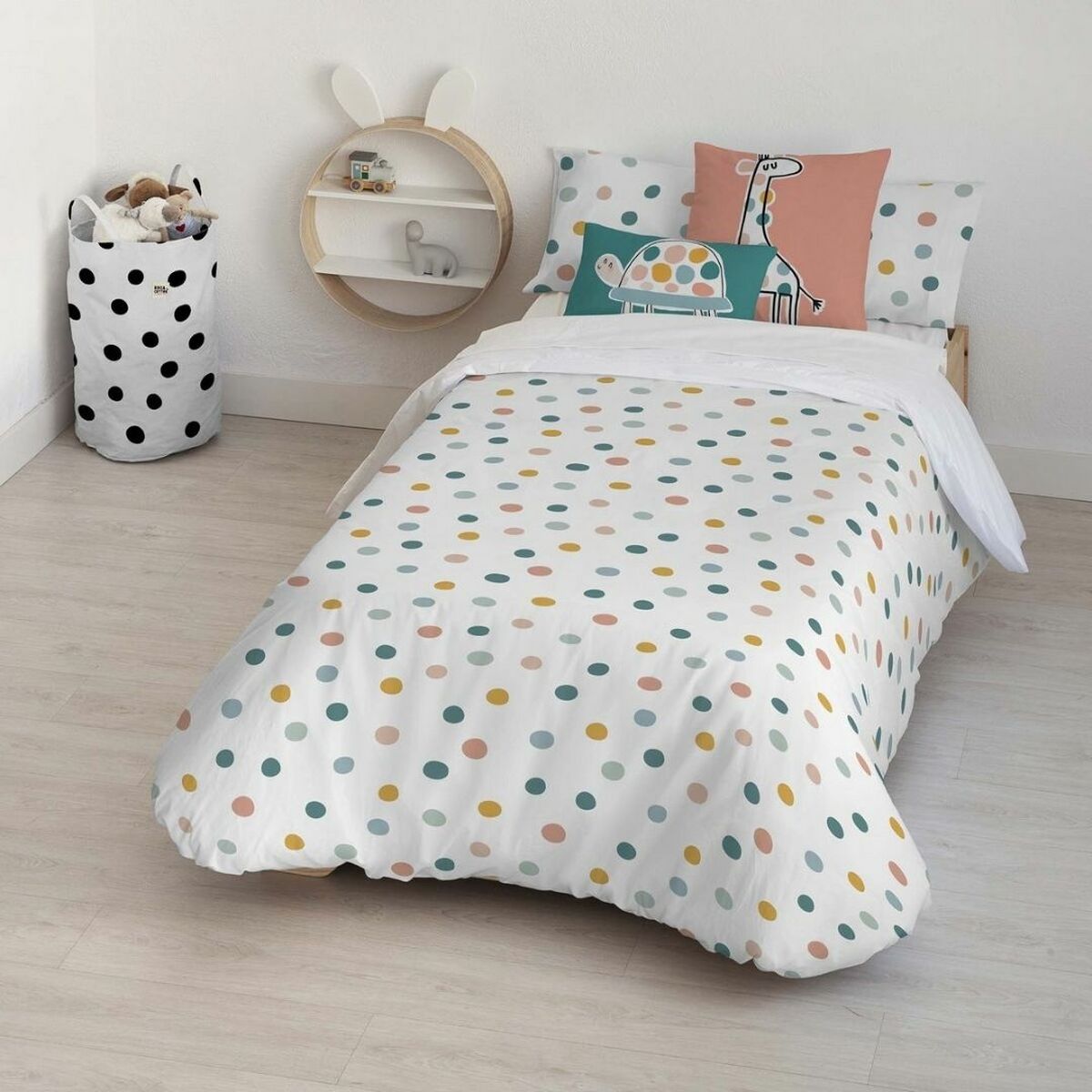 8434563884050 - Nordischer Bezug Kids& Cotton Kibo Small Mehrfarbig 175 Fäden 180 x 220 cm 180 x 240 cm