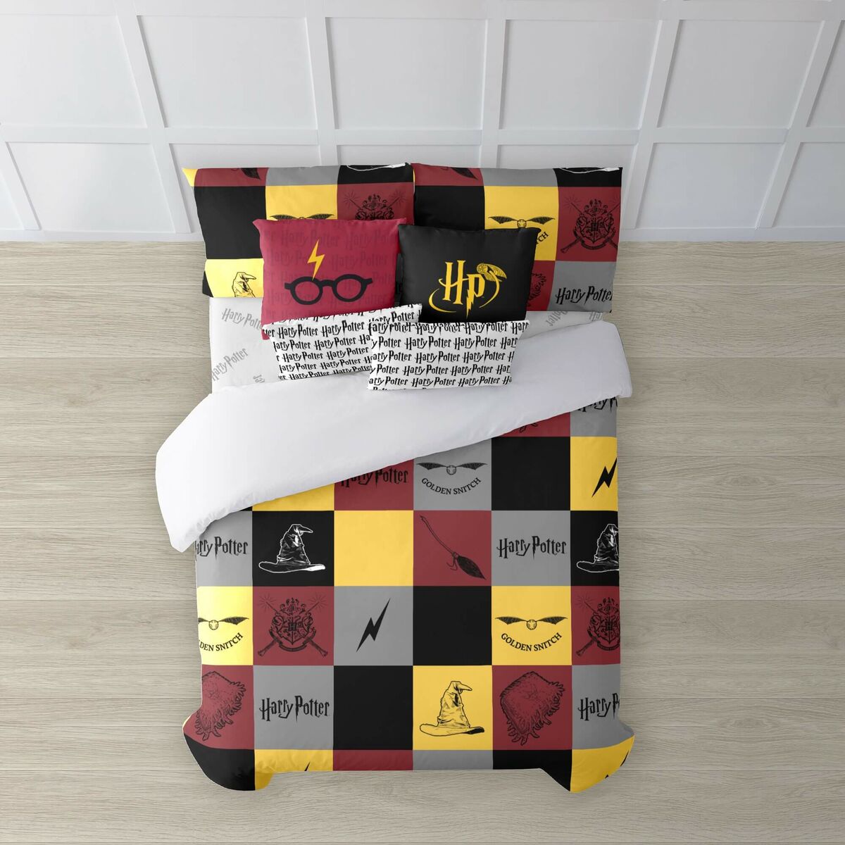 8434563921939 - Nordischer Bezug Hogwarts Mehrfarbig 175 Fäden 220 x 220 cm Doppelbett