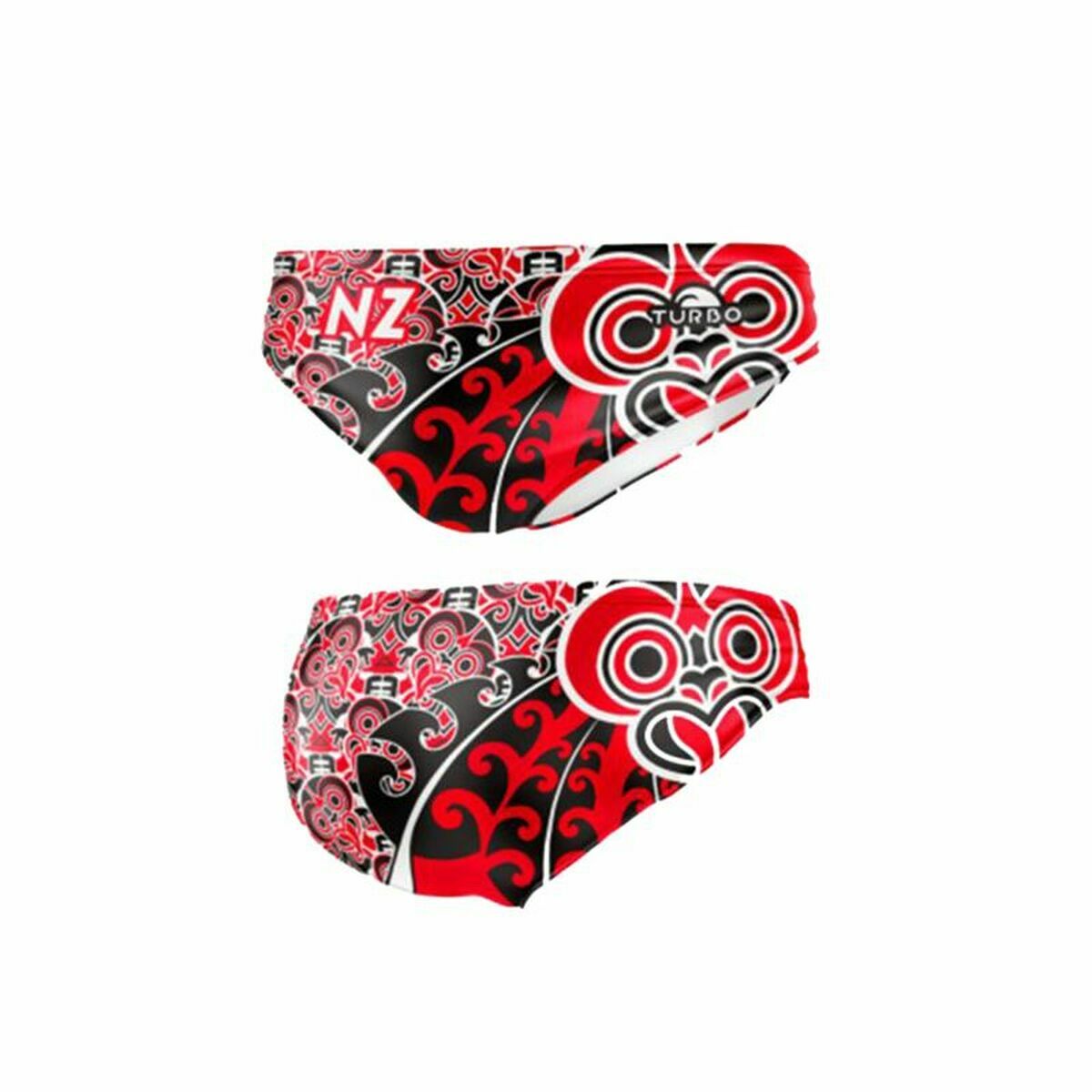 8434578516403 - Herren Badehose New Zealand 2023 Rot