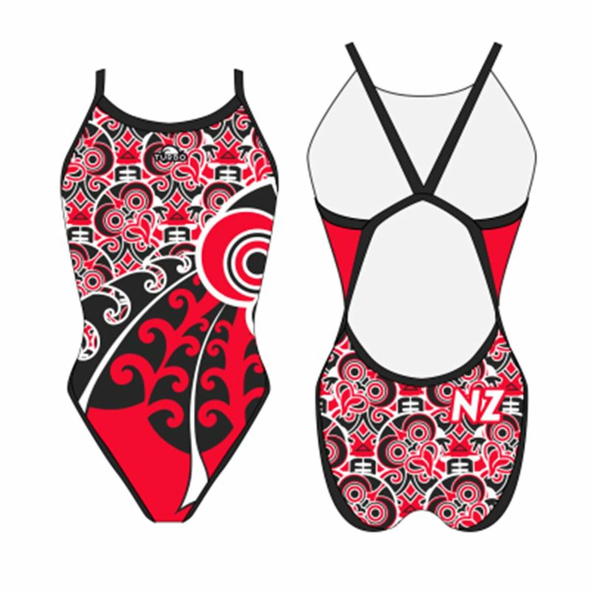 8434578520318 - Damen Badeanzug Revolution New-Zealand-2023 Rot 8434578520318 - Damen Badeanzug Revolution New-Zealand-2023 Rot