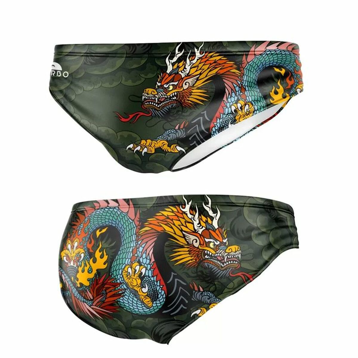 8434578563872 - Herren-Slip Comic-Dragon Schwarz Dunkelgrün