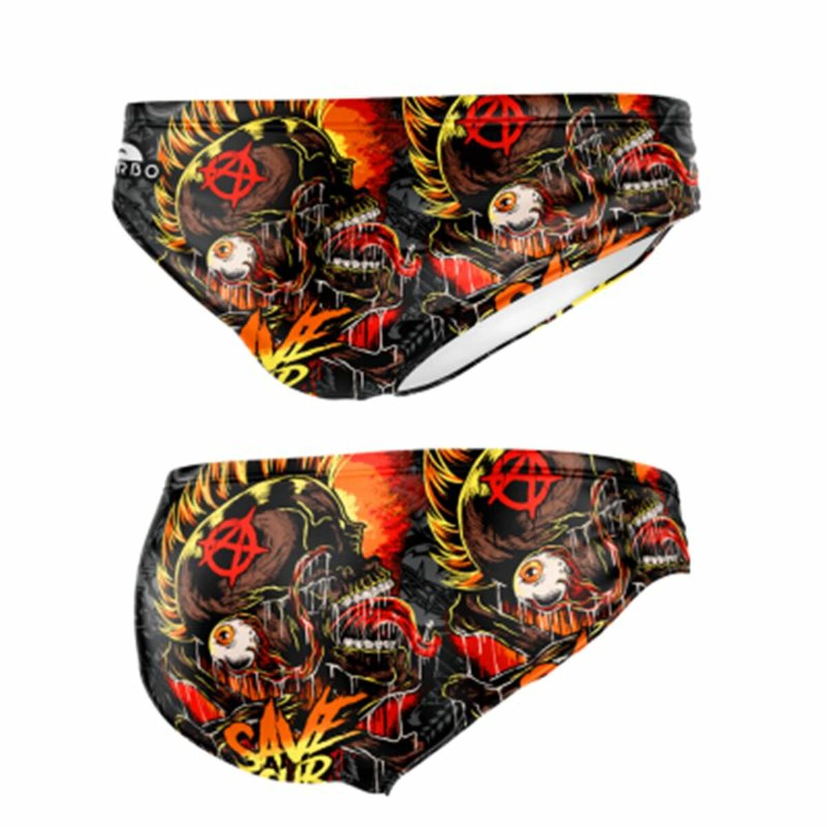 8434578565777 - Herren Badehose Punk-Skull Schwarz 8434578565777 - Herren Badehose Punk-Skull Schwarz