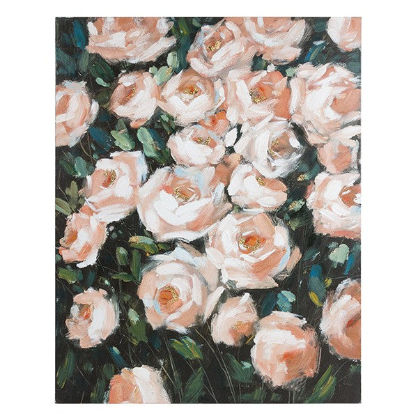 8434592030022 - Ölgemälde Roses Kiefernholz (80 X 4 x 100 cm)