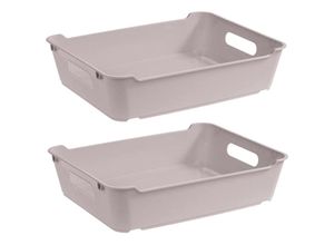 8434652119988 - 2x Storage Box Polypropylen A4 Lotta Gray 37x28x65 cm