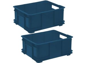 8434652120502 - 2x Aufbewahrungsbox Eurobox L Kunststoff ECO (PP) 43 x 35 x 175 cm 20 l Blau