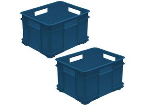 8434652120519 - Bruno 2X Eurobox xl Aufbewahrungsbox Kunststoff eco (pp) 43 x 35 x 24 cm 28 Liter blau 43x35x24 cm c u - Keeeper