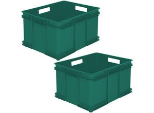 8434652120533 - - 2x Eurobox xxl Aufbewahrungsbox eco Kunststoff (pp) 52 x 43 x 28 cm 54 l Grün