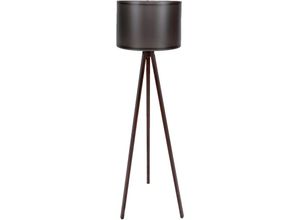 8434652158697 - Wellhome - Stehleuchte 145 cm schwarz Walnuss Typ e 27 Max 45 - 60 w