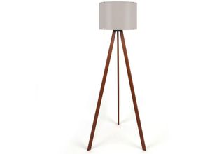 8434652158734 - Wellhome - Stehleuchte 115 cm beige braun Typ e 27 Max 60 w (Glühbirne) Max 20 - 25 w (Energiesparlampe) Max 9 - 15 w (LED-Glühbirne)