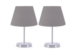 8434652159946 - Wellhome - Set mit 2 Nachtlampen 37cm grau Farbe