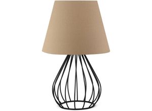 8434652160089 - Wellhome - Nachtlampe 36 cm hellbraun Typ E27 Max 60 w