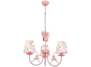 8434652176561 - Wellhome - Deckenleuchte Metallstruktur Farbe Rosa