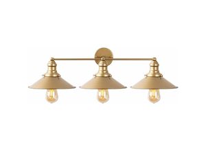 8434652189660 - Wellhome - Wandleuchte Metall gold 75x27x20 Fassung 3 x E27 Max 40 w