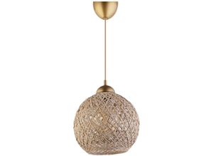 8434652195524 - Wellhome - Deckenlampe mit Jute handgefertigt Farbe Braun Weiß