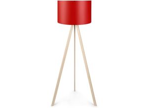 8434652200860 - Wellhome - Stehleuchte mit 70% mdf   30% pvc -Rot Creme