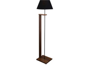 8434652201102 - Wellhome - Stehleuchte mit 100% Holz Schwarz Victoria -Kollektion 21x35x150 cm E27 max 60 w cap