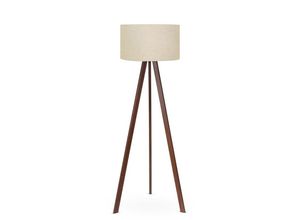 8434652201263 - Wellhome - Stehleuchte mit 100% mdf Beige Tanganica -Sammlung 38x38x140 cm kappe e 27 max 60 w