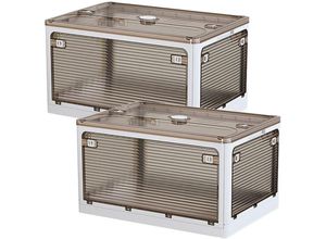 8434652207425 - 2er-Set Wäscheaufbewahrungsboxen 56 L (28x2) zusammenklappbar Kunststoff