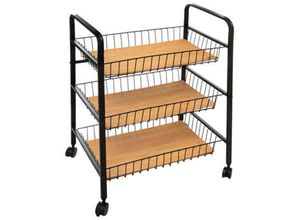 8434652220189 - Wellhome - Trolley mit 3 Etagen L52xT39xH70cm