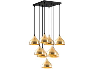 8434652242211 - Wellhome - Pendelleuchte Deckenleuchte - Gold 63x63x114 cm