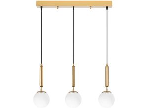 8434652242839 - Wellhome - Pendelleuchte Deckenleuchte - Gold glänzend 62x15x134 cm