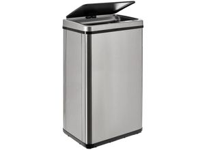 8434652387219 - Wellhome - Intelligenter Mülleimer ohne Beine mit automatischem Öffnen oder manuellem Kontakt 50 l Höhe 675 x 355 x 26 cm grau