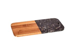 8434652399373 - Schneidebrett aus Holz und schwarzem Marmor 38 cm KINVARA-Kollektion - San Ignacio