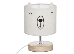 8434652411594 - Wellhome - Well Home Ourson Kinderlampe aus Baumwolle und Holz Ø15x23cm