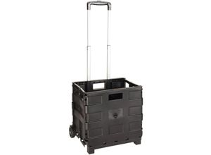 8434652438980 - Wellhome - Well Home Aluminium-Trolley mit Faltbox Schwarz