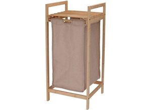 8434652439109 - Wellhome - Well Home Bambus-Kältekorb mit Ablage 33x33x73cm