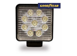 8434691129658 - - E3 36516 Faro De Trabajo 9 Led 2150 Lm 10-80V 27W Cuadrado 60º Goodyear