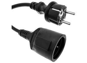 8434852049108 - Netzkabel Elektrokabel Extender Schuko männlich zu weiblich 5 m schwarz IP44 - Bematik