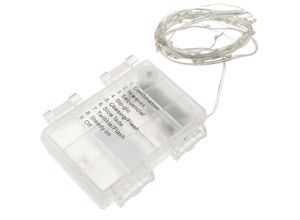 8434852074605 - PrimeMatik - Dekorative Streifenlichter IP44 40 LED-Leuchten und 8 warmweiß 3 m Batterie Funktionen