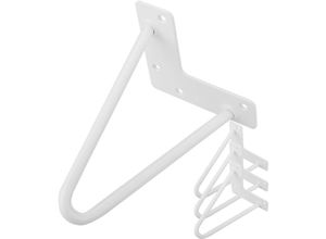 8434852086028 - PrimeMatik - Tischbeine für Schreibtische Schränke Möbel aus Stahl 2 Stangen 20 cm weiss 4-Pack