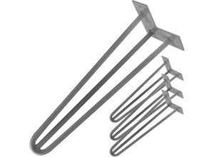 8434852086295 - Tischbeine für Schreibtische Schränke Möbel aus Stahl 3 Stangen 71 cm 4-Pack - Primematik