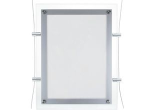 8434852101431 - Bilderrahmen mit led Beleuchtung Acryl A3 372x495mm doppelseitig für Anzeige und Zeichen - Primematik