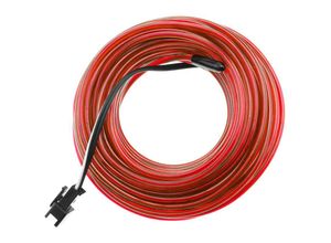 8434852113519 - Bematik - Cable 23mm rote Elektrolumineszenz 10m Spule 220VAC angeschlossen