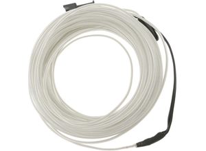 8434852113663 - Cable 13mm weiße Elektrolumineszenz 10m Kabel Spule 220VAC angeschlossen - Bematik