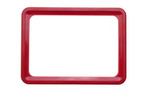 8434852136112 - Rahmen für die Zeichen Markierungen und Plakate rote Farbe A6 Größe 150x110mm - Primematik