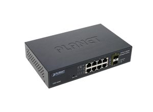 8434852142069 - Planet 10 Web-Gigabit-Switch 10 100 1000 Mbps 8xUTP + 2xSFP - Rackmatic