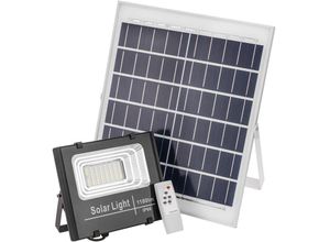 8434852184298 - 1100 lm LED-Strahler für IP66 im Freien mit 10000 mAh Akku und Solarpanel - Bematik