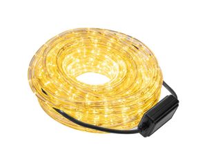 8434852246323 - 10 m weiße LED-Lichtgirlande mit 8 Lichteffekten PVC-beschichtet und für den Außenbereich geeignet 220 v 50 Hz - Primematik