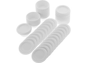 8434852280211 - Primematik - Biologisch abbaubare Bagasse-Mini-Terrine mit Deckel 60mL 50 Stück