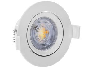 8434852308236 - 90 mm runde schwenkbare LED-Einbauleuchte mit 7 w und Lichtfarbauswahl - Bematik