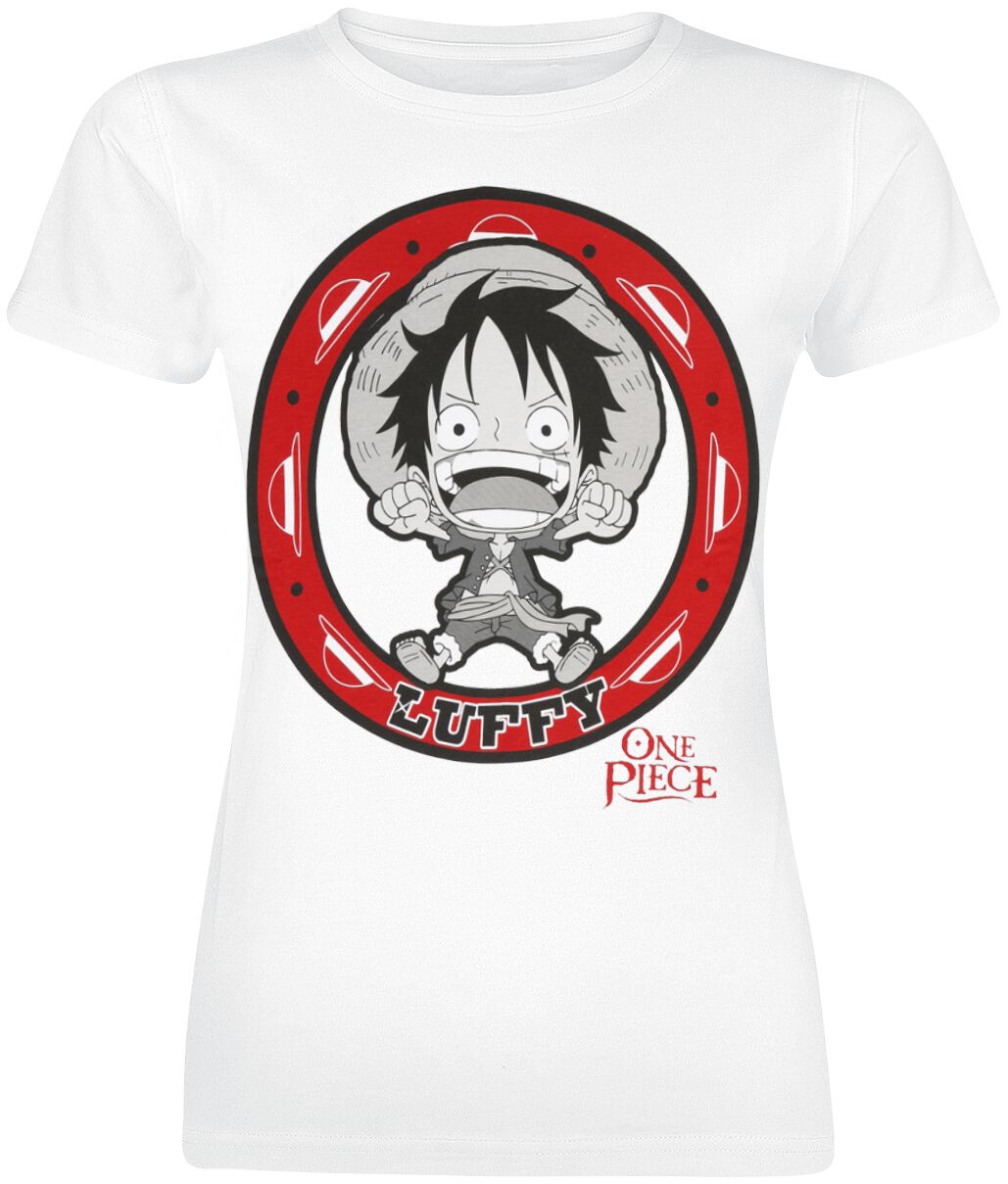 8435073793016 - Scared Luffy T-Shirt weiß in M