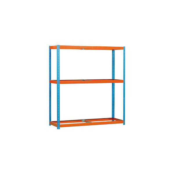 8435104911297 -  Schwerlastregal SIMONFORTE 2406-3 450100045202460 orange blau 2400 x 600 x 2000 cm 8435104911297 Simon Rack