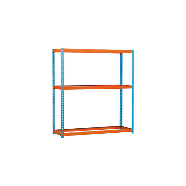8435104922583 -  Schwerlastregal ECOFORTE 1204-3 8435104922583 orange blau 1200 x 450 x 2000 cm 8435104922583 Simon Rack